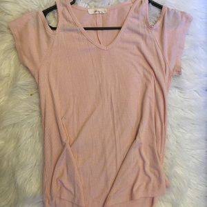 Cold Shoulder Blouse • Pink